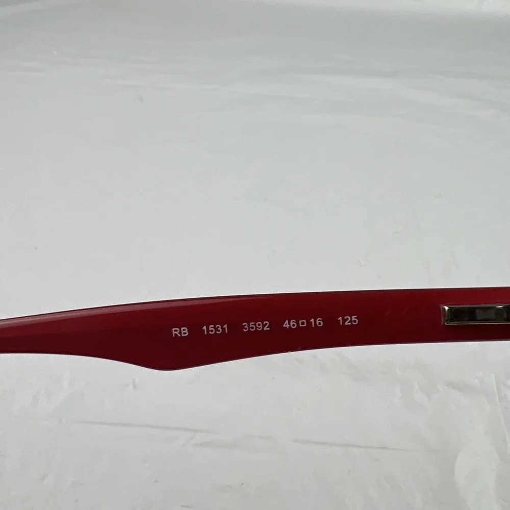 RAY BAN Kids RB1531 3592 Burgundy Eyeglasses 46-16-125 - Flex Frames Only